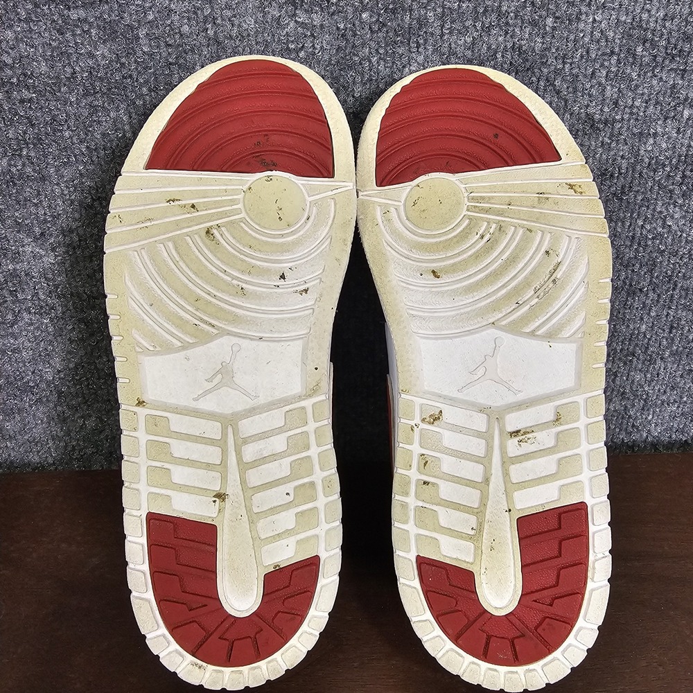 Nike Air Jordan 1 Mid AR6351-122 Red Black White Leather Sneaker Toddler Size 2Y - Picture 11 of 11
